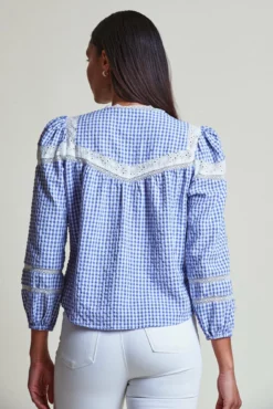 The Pamela Shirt -TUKE BAZAAR Sales Store PamelaShirt Blue 3