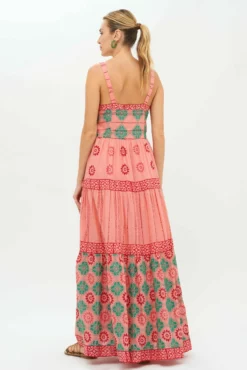 Strappy Maxi- Phoenix Rose -TUKE BAZAAR Sales Store Pheonix Rose Strappy Maxi 2 scaled