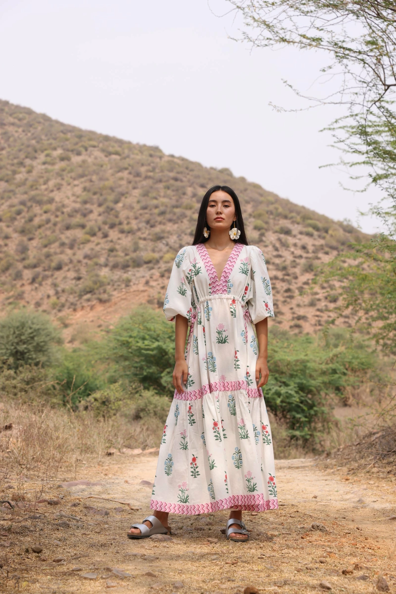 Jaime Dress In Multi Jodhpur Flower (Backless) 1 Jaime Dress In Multi Jodhpur Flower (Backless)