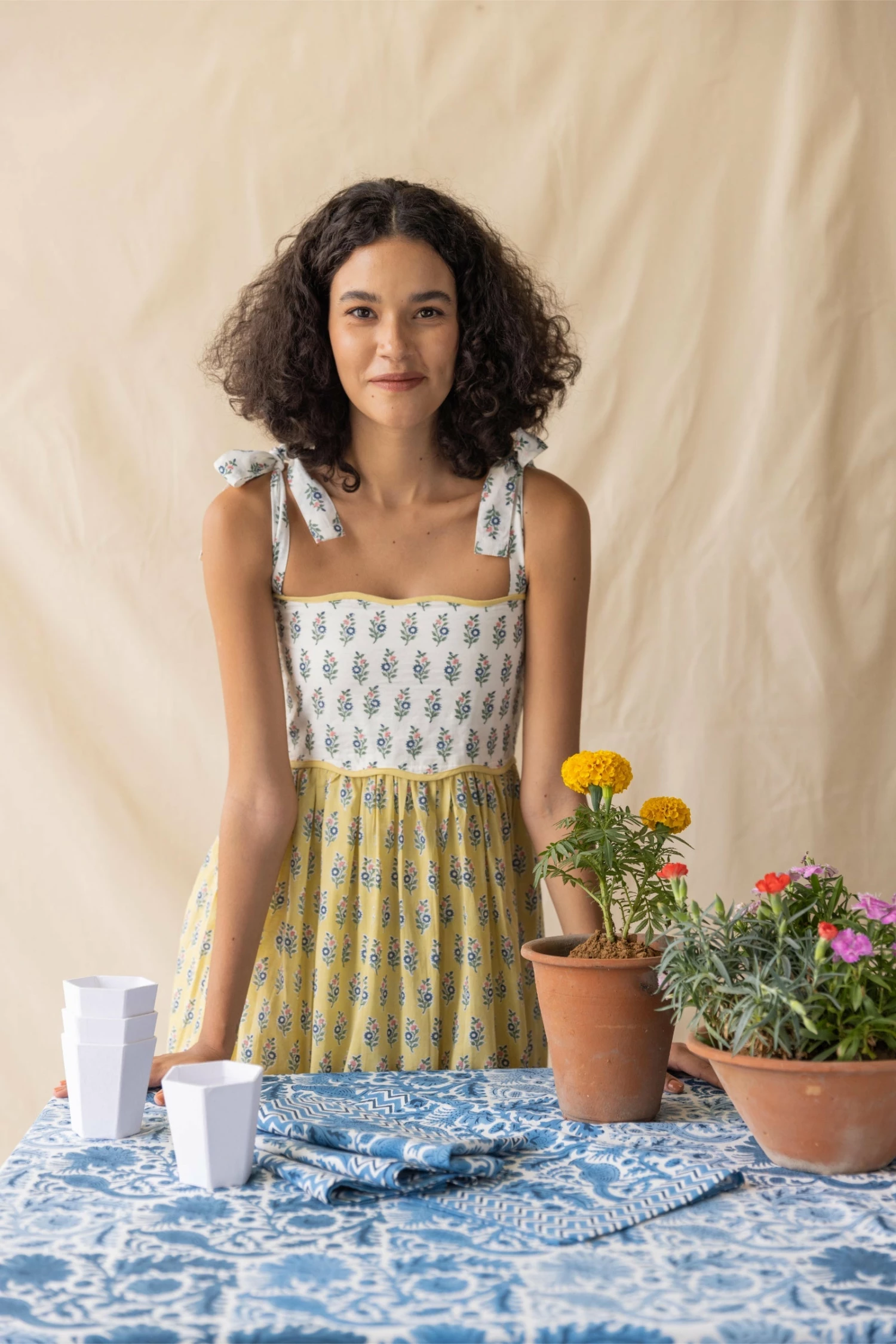 Lotta Dress In Yellow Sunflower 4 Lotta Dress In Yellow Sunflower - Image 4