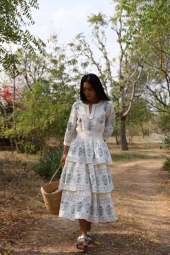 Cabana Dress In Jodhpur Border -TUKE BAZAAR Sales Store RVP 8868