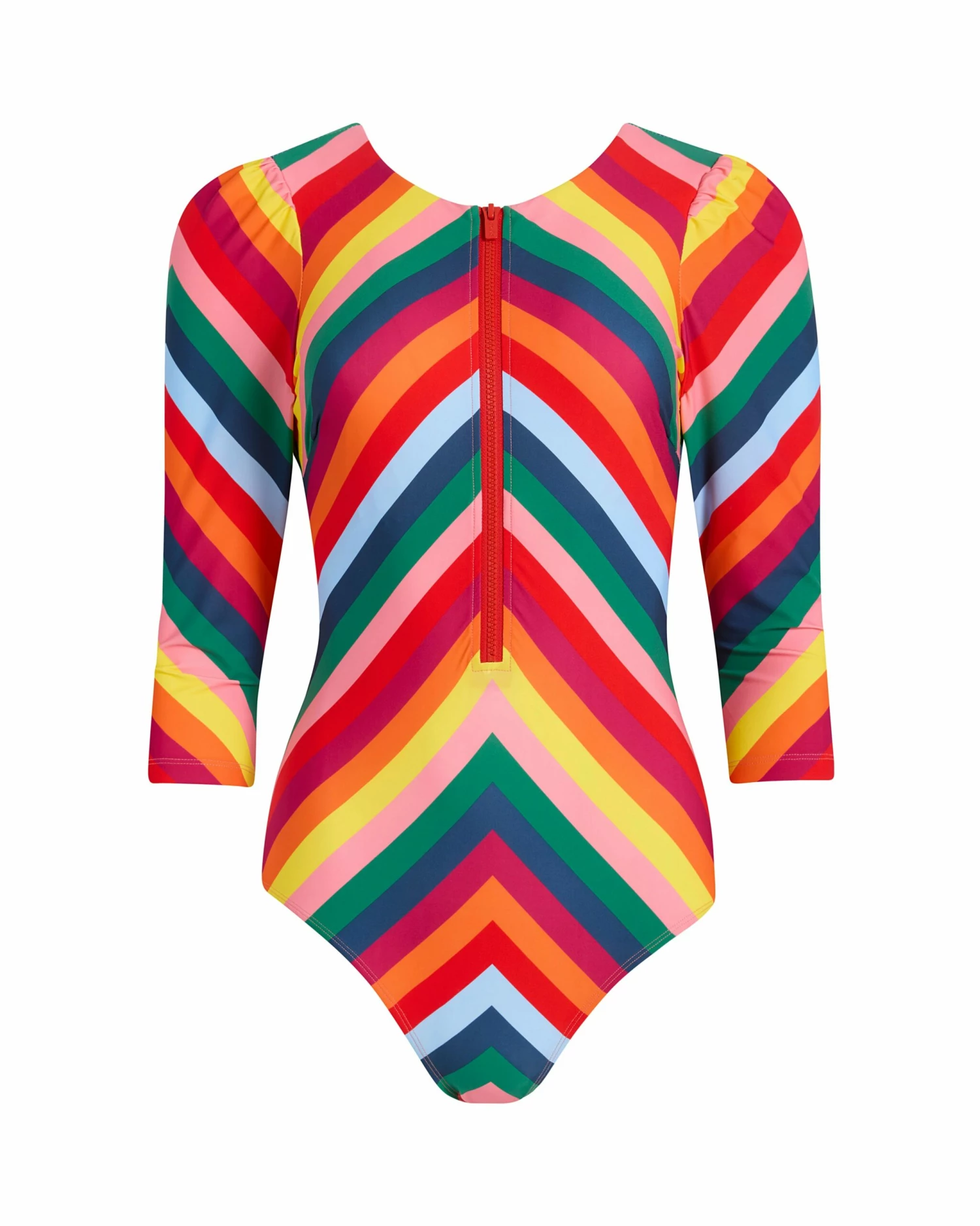 Sculpting Puff Sleeve Zip 1 Sculpting Puff Sleeve Zip