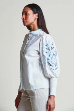 The Sandy Shirt -TUKE BAZAAR Sales Store SandyShirt WhiteBlue 2