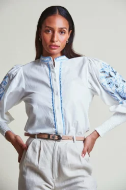 The Sandy Shirt -TUKE BAZAAR Sales Store SandyShirt WhiteBlue 5