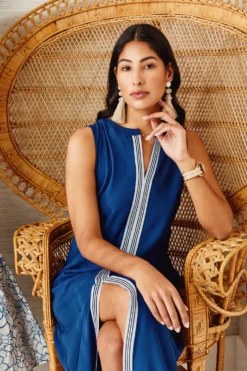 Kate Dress - Bistretch Poly Crepe - Navy -TUKE BAZAAR Sales Store ScreenShot2023 04 10at4.03.04PM