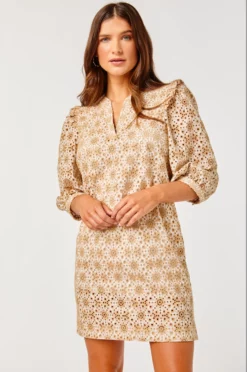 Isabella Dress - Embroidered Cotton Eyelet - Latte -TUKE BAZAAR Sales Store Screenshot2023 04 07at10.45.40AM