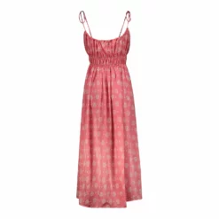 ANITA - BUBBLEGUM PAISLEY 7 ANITA - BUBBLEGUM PAISLEY -TUKE BAZAAR Sales Store SilkCottenBubbleGumAnitaDress Back