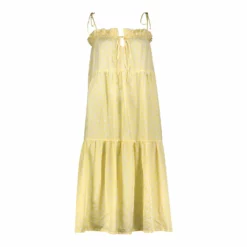 DAISY DRESS MIDI - SOFT LEMON