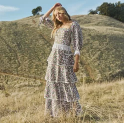 Peyton Puff Sleeve Fringe Top -TUKE BAZAAR Sales Store Summer23 MtTam 23031 112 23024 112 4605