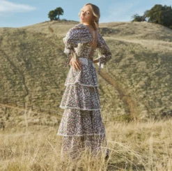 Peyton Puff Sleeve Fringe Top -TUKE BAZAAR Sales Store Summer23 MtTam 23031 112 23024 112 4634