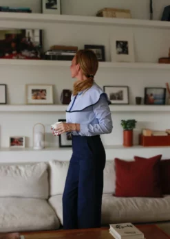 THE BLUE MIA BLOUSE -TUKE BAZAAR Sales Store THE TROPEA BLOUSE 5 2