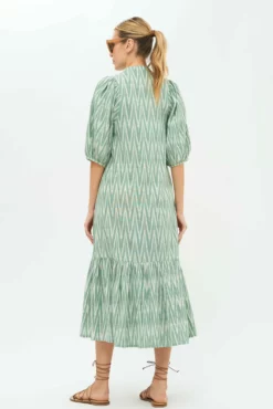 Button Puff Sleeve Midi- Tashkent Green -TUKE BAZAAR Sales Store Tashkent Green Button Puff Sleeve Midi 1 c9a6586a 75e1 4e80 b7ed 3769c2a51110 scaled