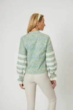 The Alex Shirt -TUKE BAZAAR Sales Store TheAlexShirt BlueFloral 0719