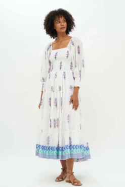 Smocked Top Ruffle Midi- Zohar Blue -TUKE BAZAAR Sales Store Zohar Blue Smocked Top Ruffle Midi 74311a6e 698a 4547 8459 eccf650dc1d0 scaled