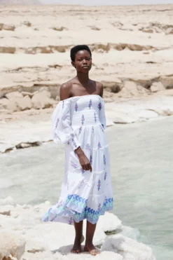 Smocked Top Ruffle Midi- Zohar Blue -TUKE BAZAAR Sales Store Zohar Blue Smocked Top Ruffle Midi lifestyle 1 e7aac9b5 ec7e 4aed b3c8 2f45d0e32377 scaled