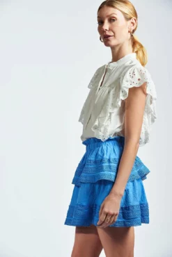 The Sleeveless Scarlett Shirt -TUKE BAZAAR Sales Store sleeveless scarlett shirt white 5