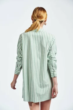 The Raya Dress -TUKE BAZAAR Sales Store therayadressgreenstripe4